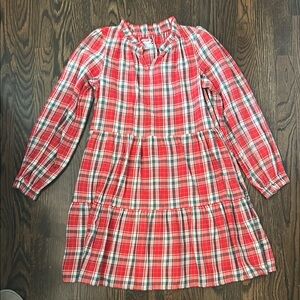 Cat & Jack Red Plaid Ruffle Tiered Dress
